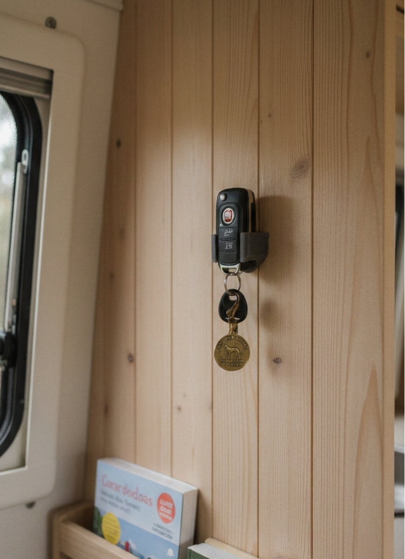 Fiat Camper Key Holder – Wall Mounted Vanlife Accessory